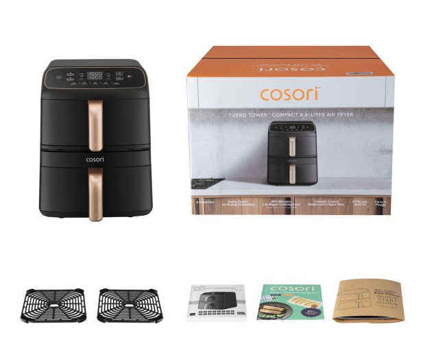 Cosori Air Fryer TurboTower Compact high-gloss kosz ceramiczny 8,6L - 1603344 - zdjęcie 7